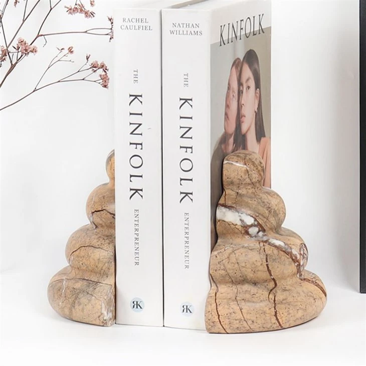 marble bookends effect ornaments