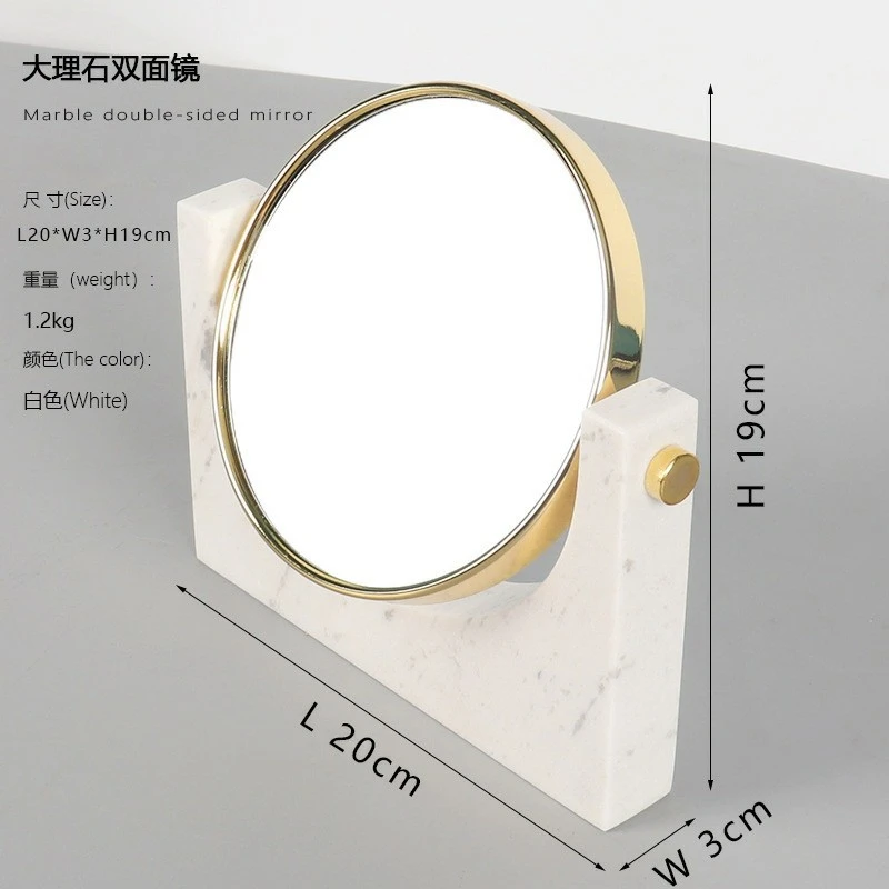 mirror with marble base  (2)
